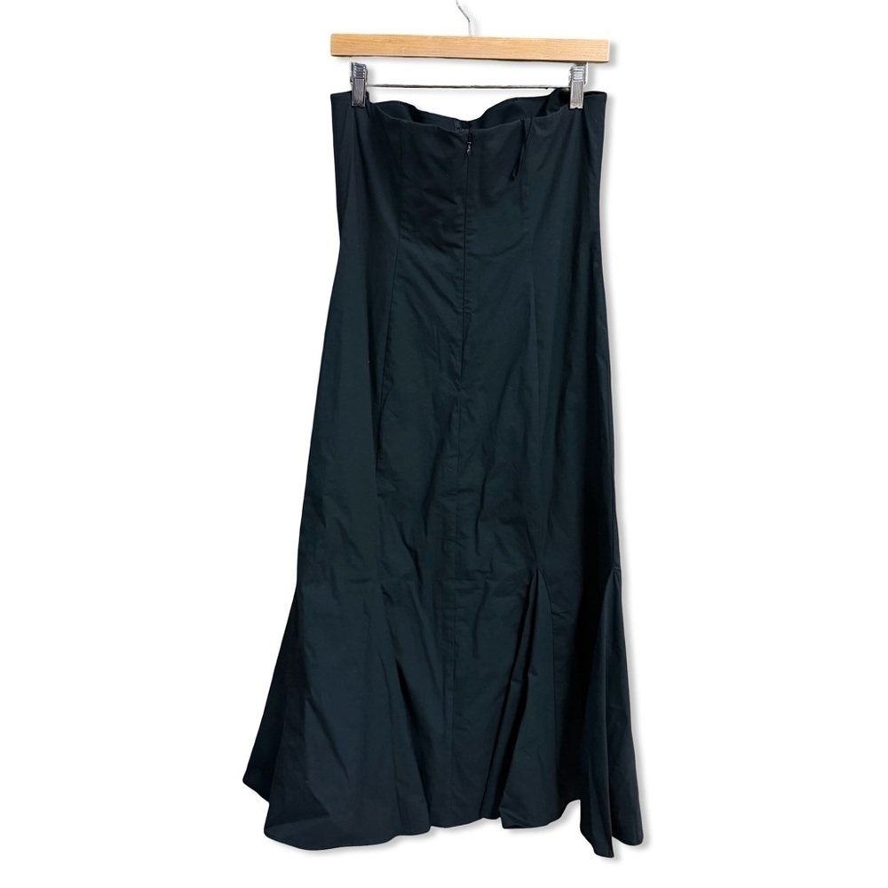 LPA Bianca Midi Dress Black Strapless bustier cotton Revolve NWT L - Picture 5 of 8